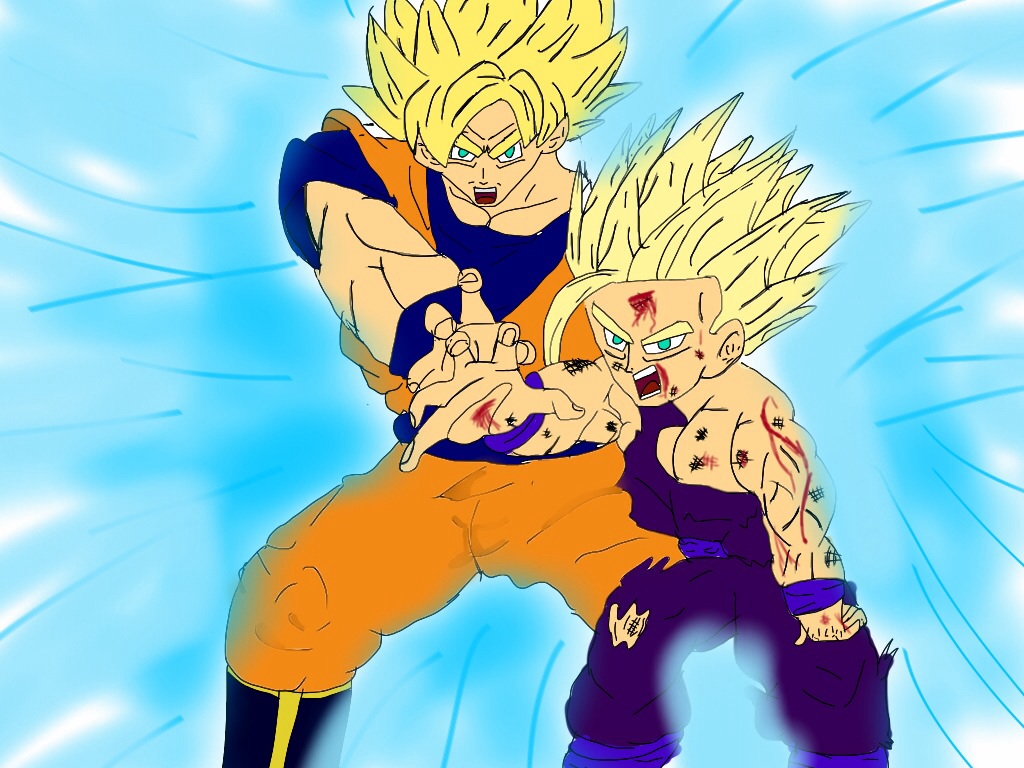 Gohan Father Son Kamehameha