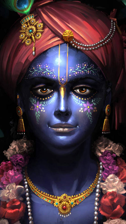Krishna iPhone Wallpaper
