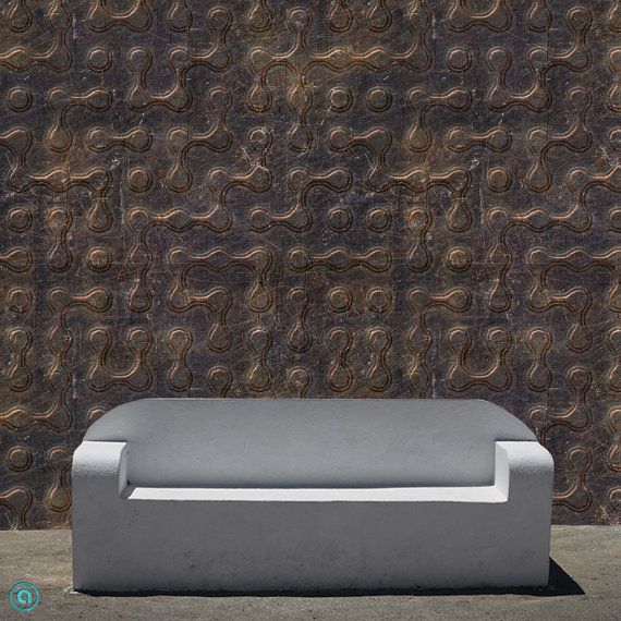 Removable Wallpaper Heavy Metal Peel Stick By Accentwallcustoms