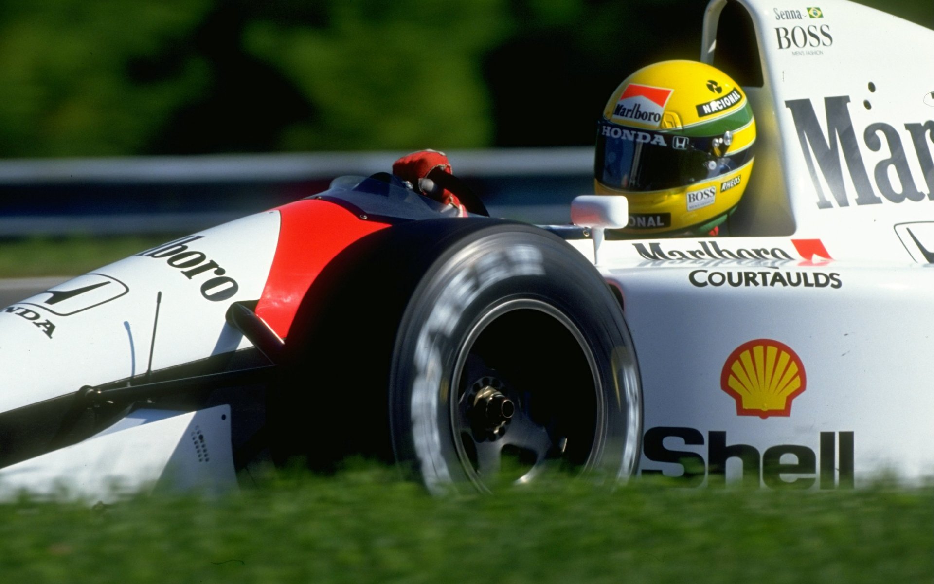 Formula One Ayrton Senna Mclaren Wallpaper Background
