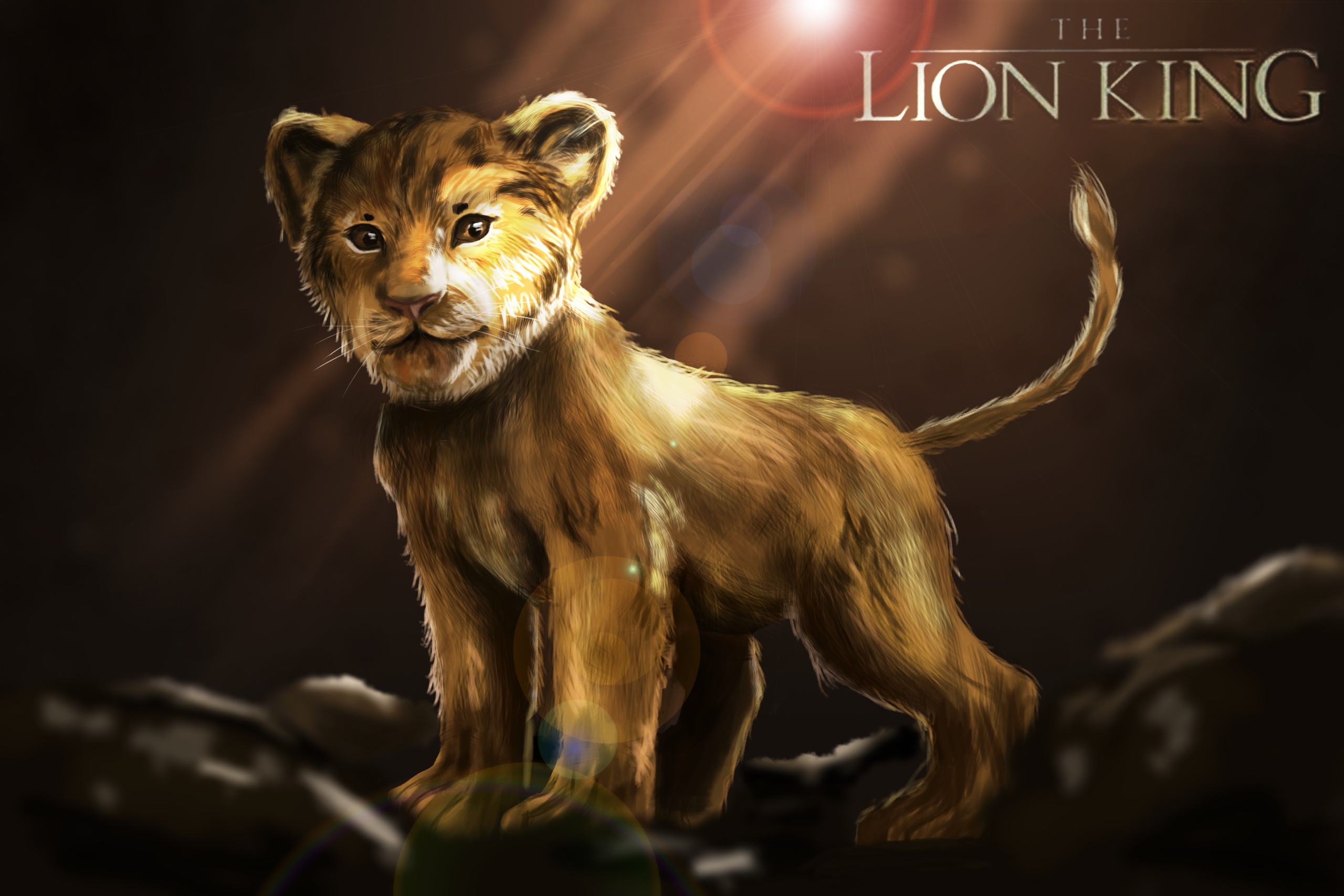 Wallpaper Simba Movie The Lion King 2019 Art Poster Desktop
