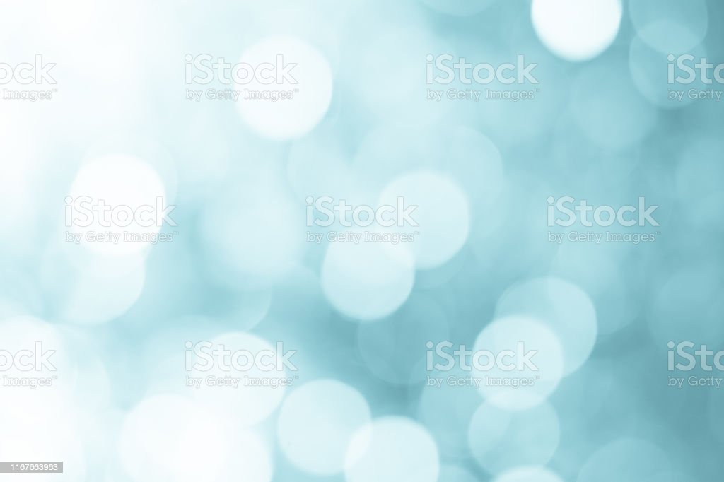 Blur Abstract Background Bokeh Effect In Green Colorblurred Light