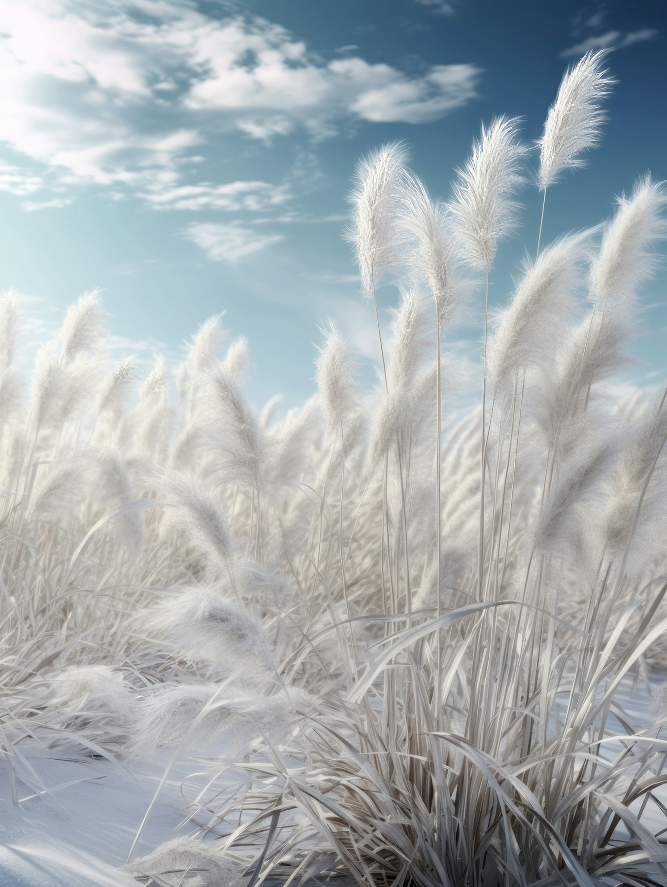 Buy Beautiful Idyllic Pampas Grass Wallpaper Online