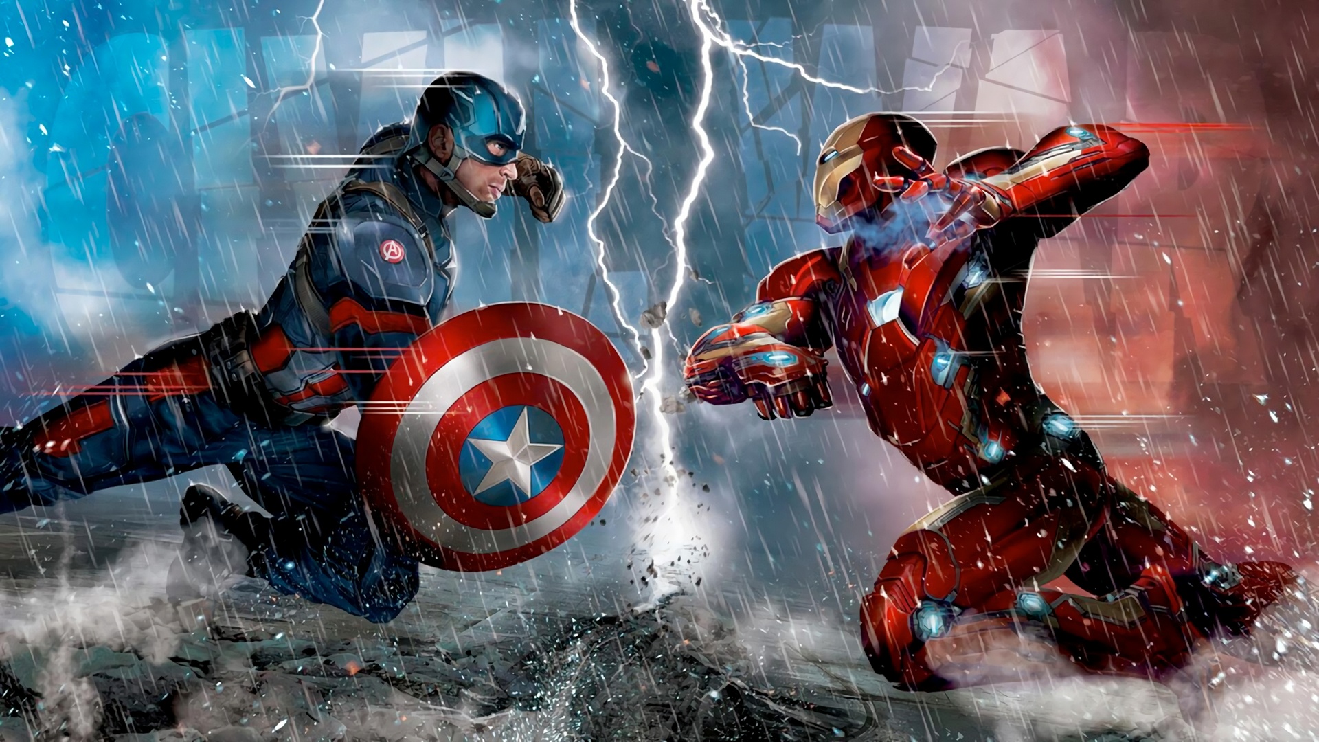 Captain America Vs Iron Man Wallpaper Ways On How To Grad Ka Tela