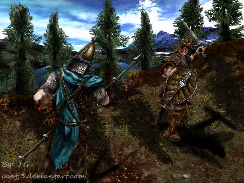 Battle For Skyrim Imperial Vs Stormcloak A Duel By Captj3 On