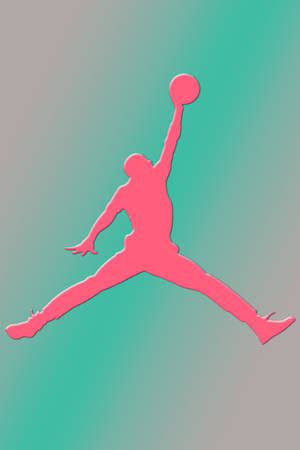 Download Pink Air Jordan Logo Wallpaper