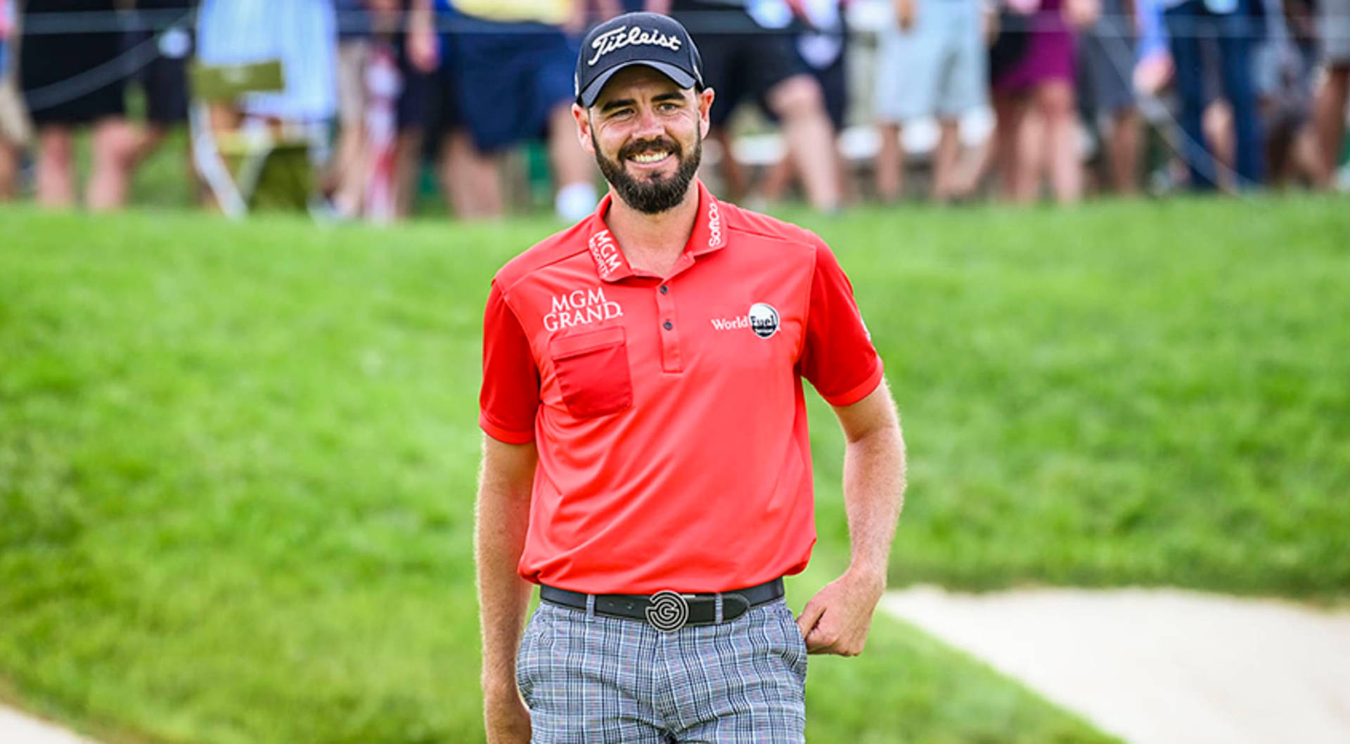 Smiling Golf Champion Wallpaper