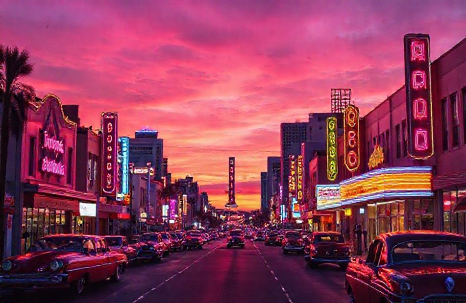 Retro Aesthetic City Wallpaper