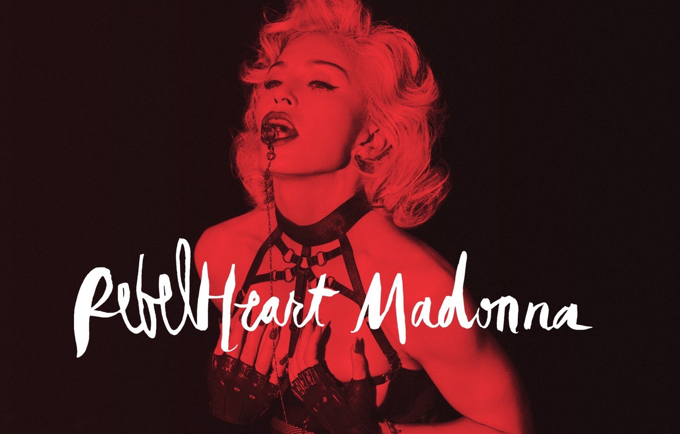 Wallpaper Red Madonna Sexy Heart Rebel Alas