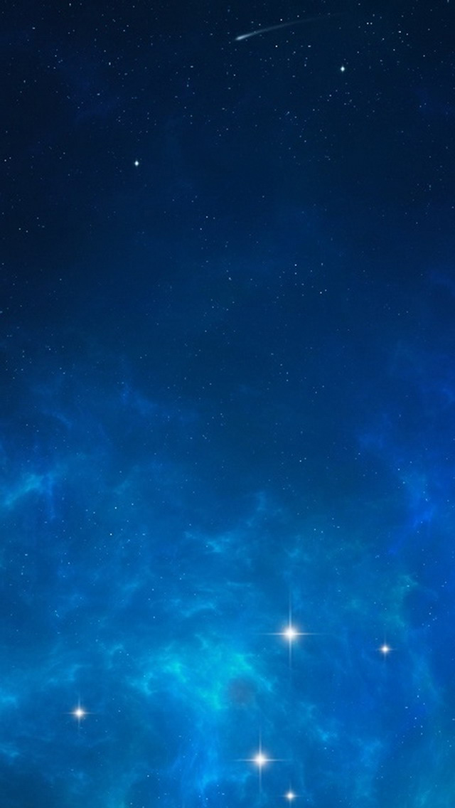 The Blue Night Sky And Stars iPhone Wallpaper