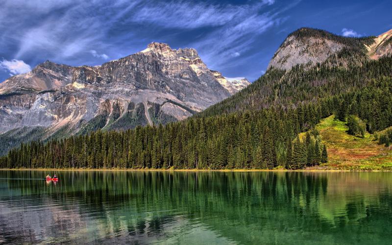 Emerald Lake Yoho National Park British Columbia Canada Wallpaper