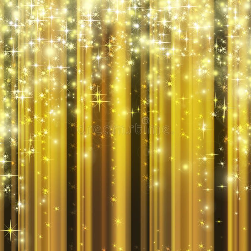 Gold celebration background Wit star and banner AD
