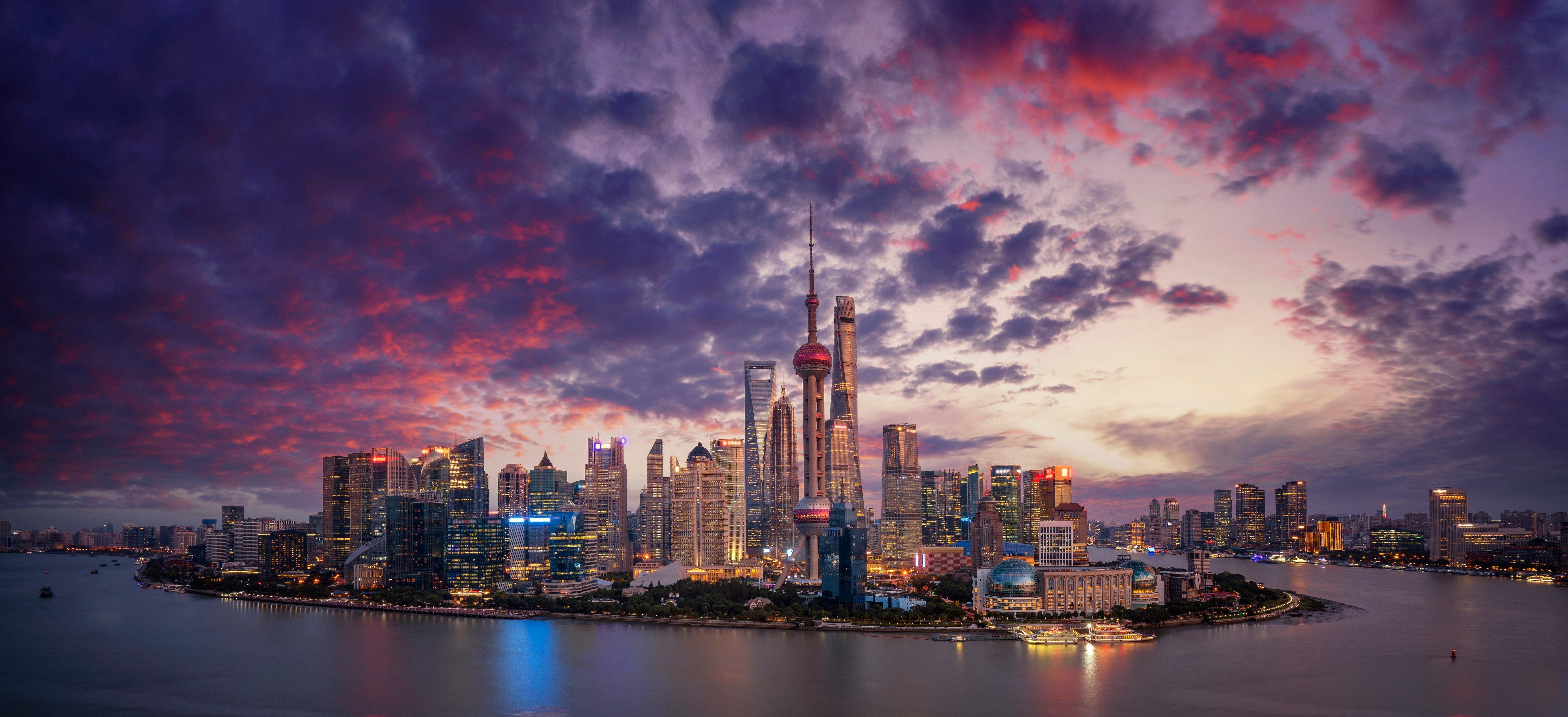Shanghai City China Wallpaper HD 4k Image