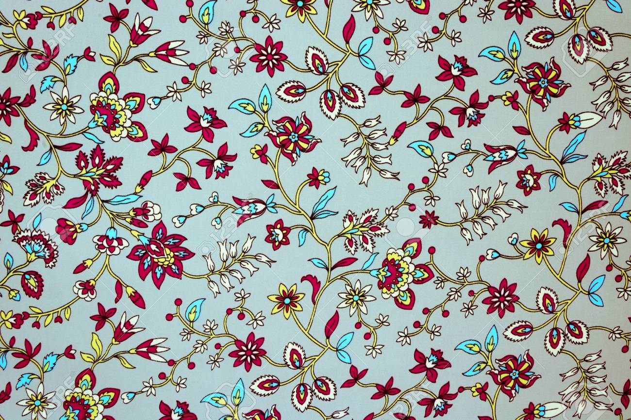 Pattern Of Small Flowers In The Style Provence Background Stock