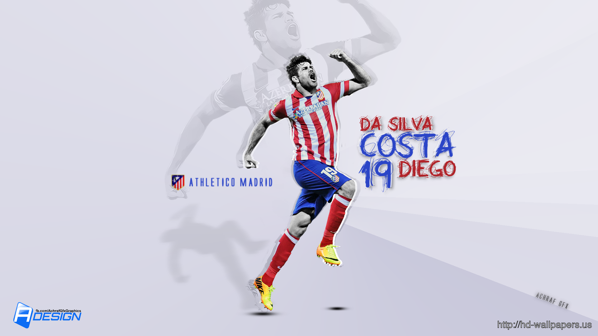 Diego Costa Atletico Madrid HD Wallpaper
