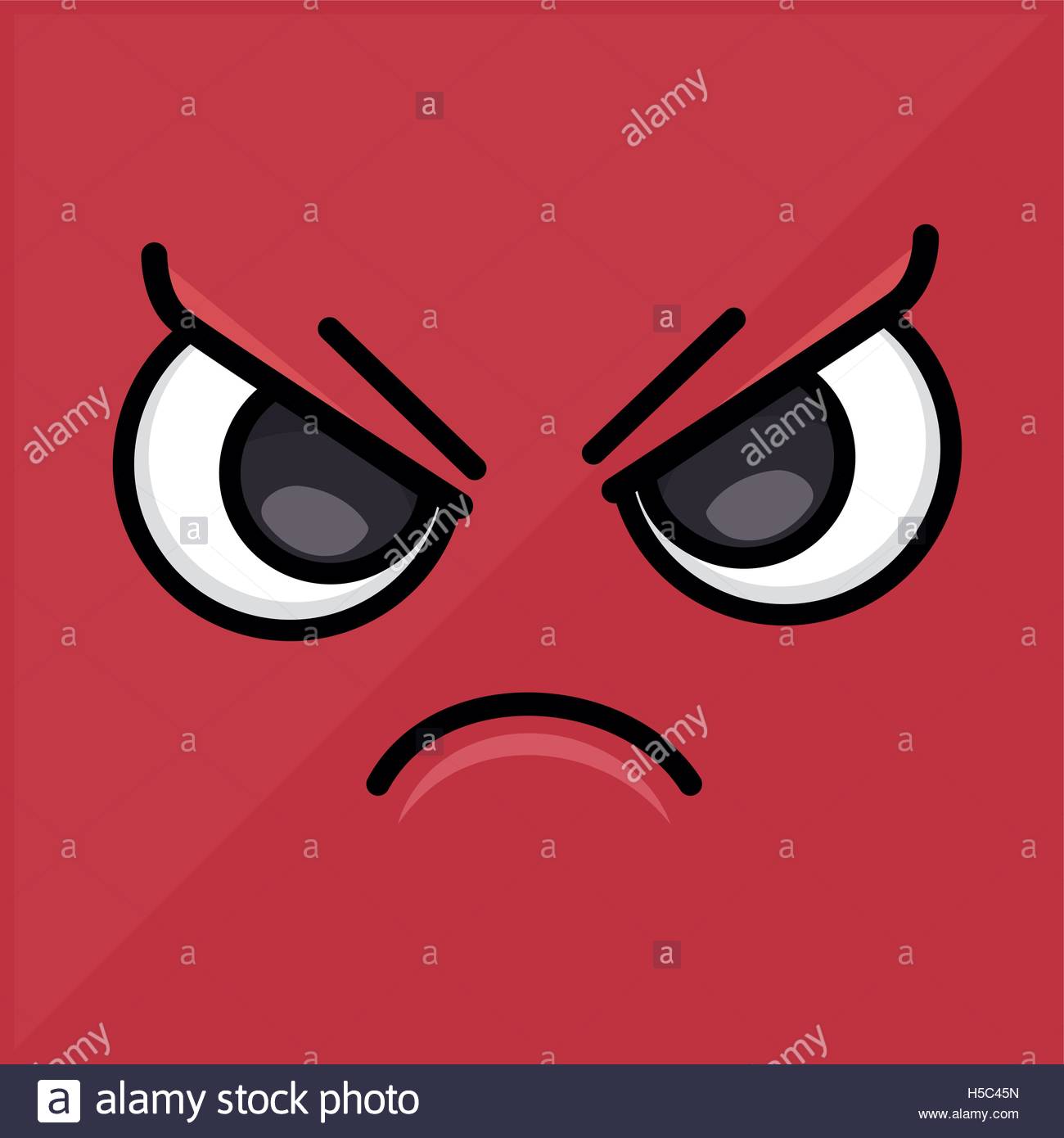 Angry Wallpaper Emoticon Design Icon Stock Vector Art