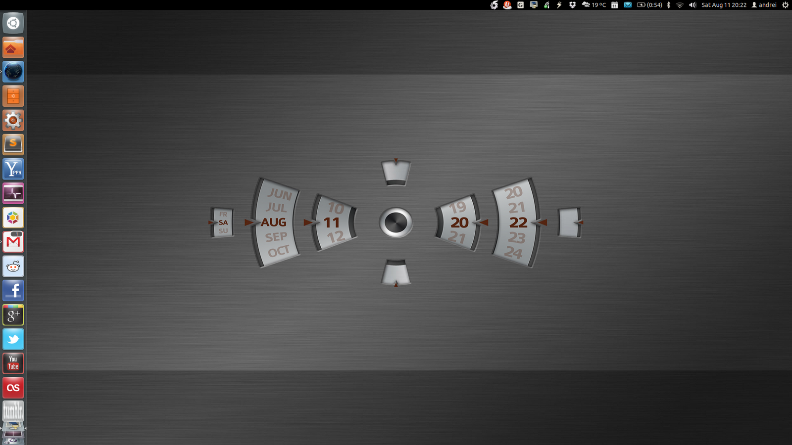Use Wallpaper Clocks Live Earth In Ubuntu With Slidewall
