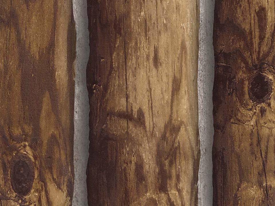 Wallpaper Designer Rustic Log Cabin Brown Wood Log Wall eBay