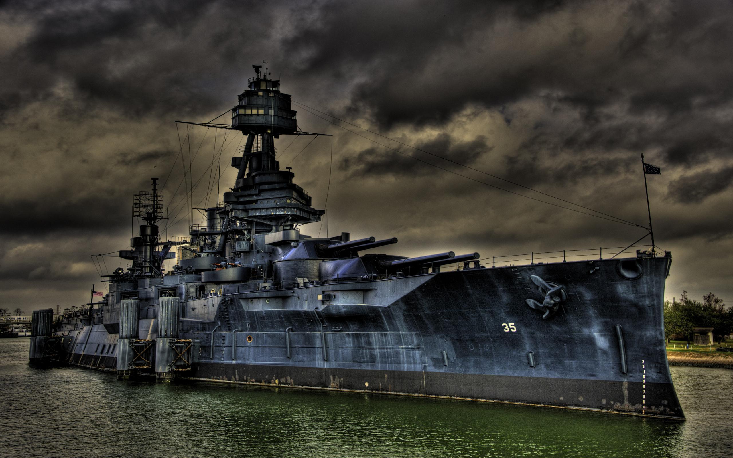 Battleship Texas bb35 Hd Desktop Hintergrund Widescreen High