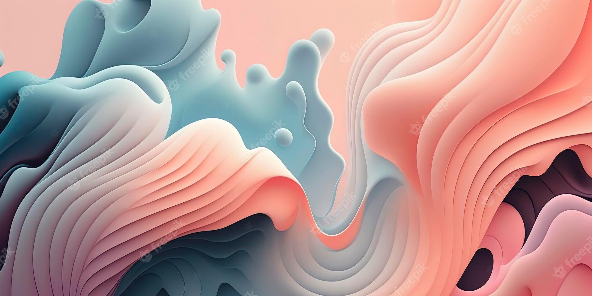 Premium Photo Amazing Abstract Wallpaper With Soft Pastel Colors