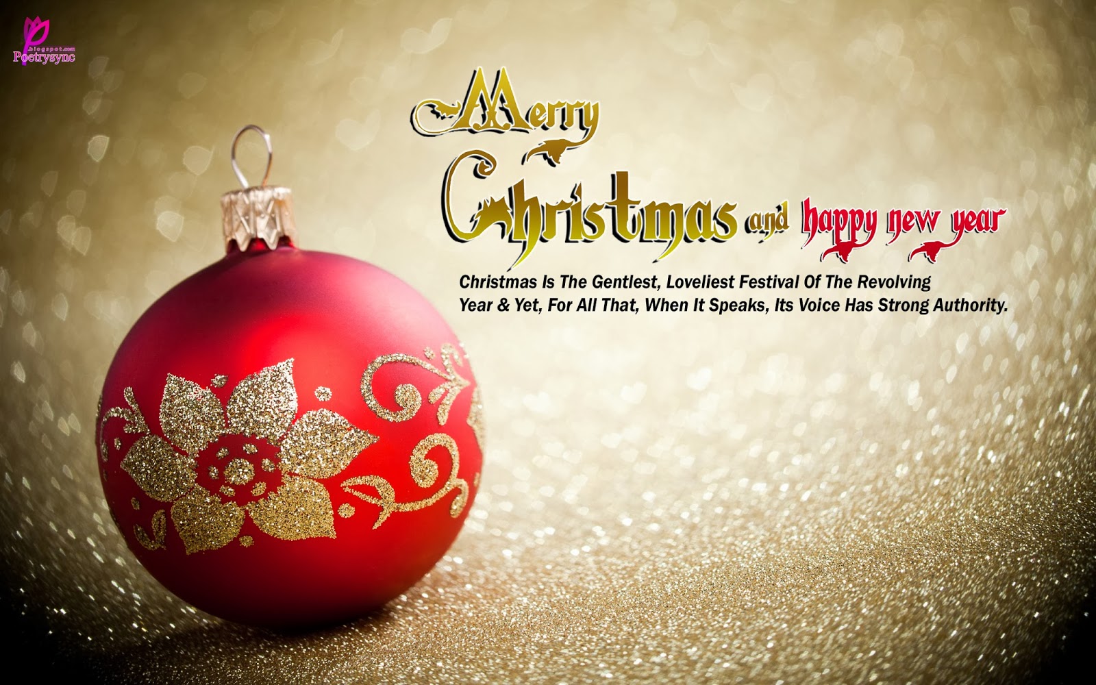 Merry Xmas Greetings Quotes Card Happy Holidays Wishes New Year