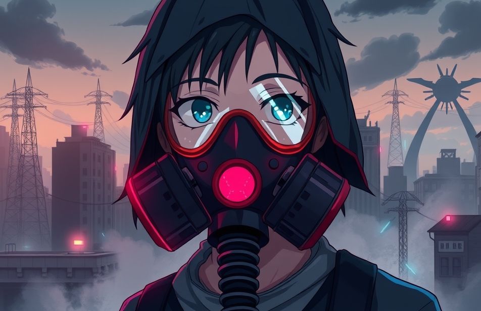 Anime Gas Mask Wallpaper
