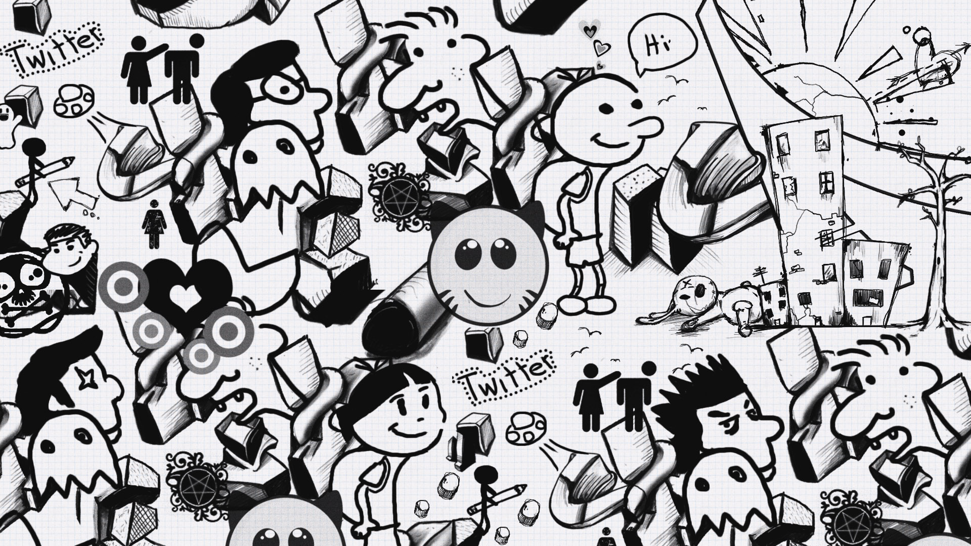 Doodle Wallpaper Myspace Background