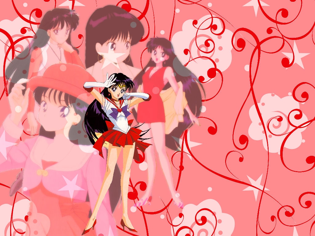 Sailor Mars Moon Wallpaper