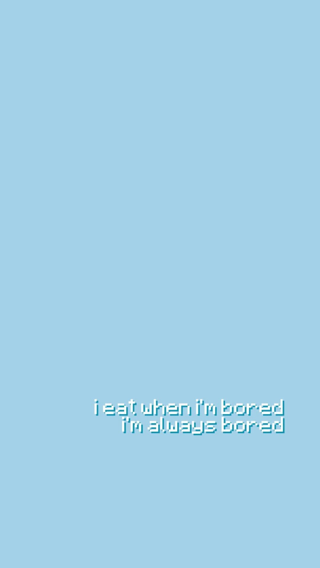 Horizontal Pastel Blue Aesthetic Wallpaper