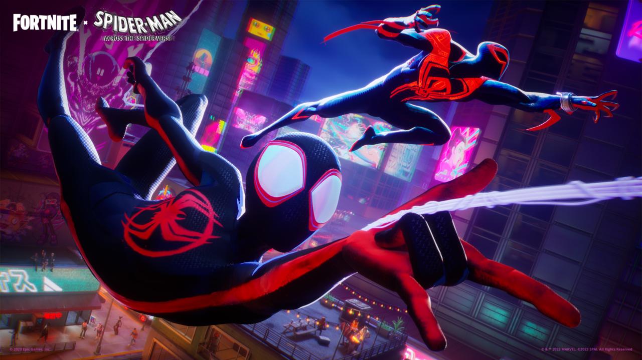 Miles Morales And Spider Man Swing Into Fortnite Trailers