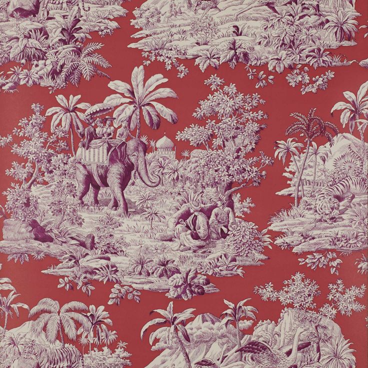 Ruth Martin On Vintage Wallpaper Animals Eclectic Pinter