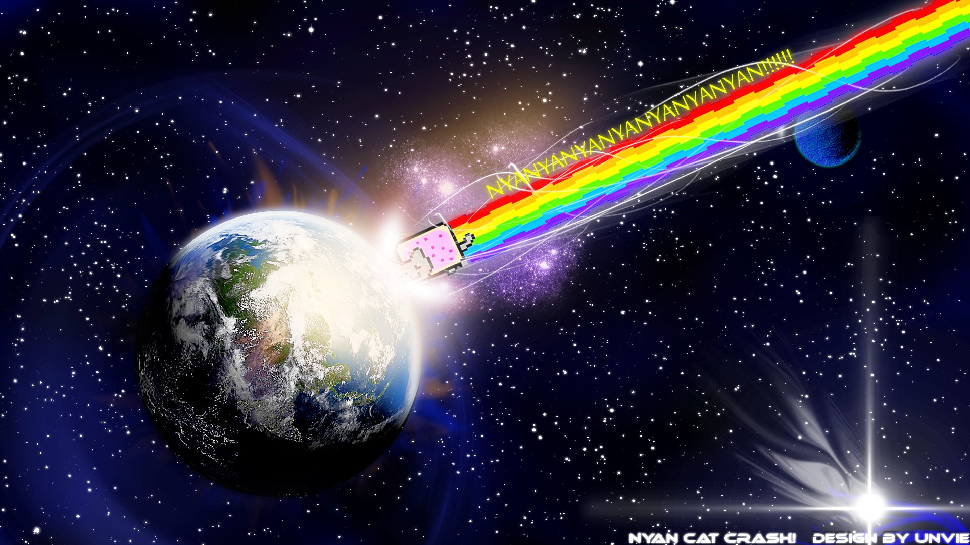 nyan cat zoom background video