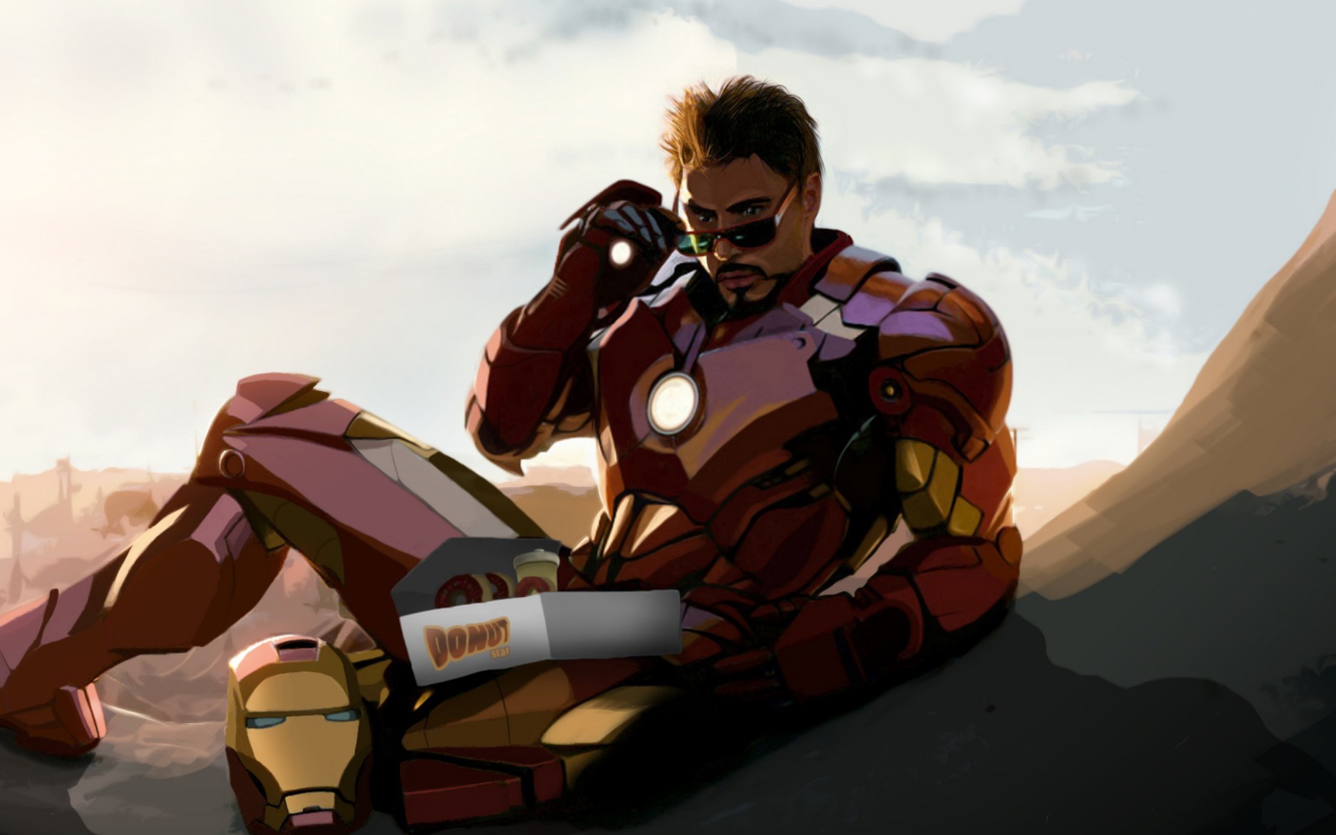 Tony Stark Iron Man Wallpaper For Widescreen Desktop Pc