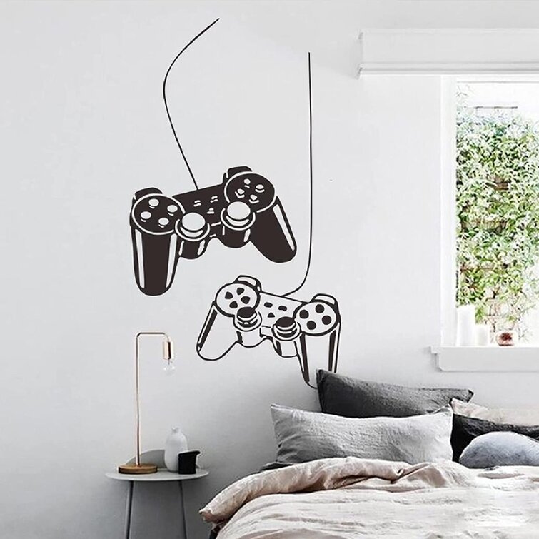 Trinx Video Game Room Decor Controller Wall Stickers Peel