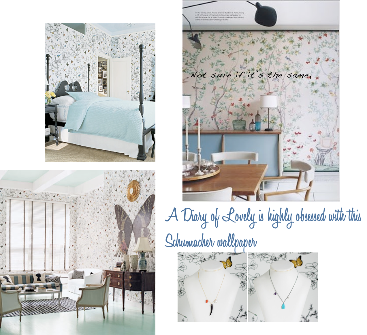 Diary of Lovely Obsessions 5 Schumacher bird wallpaper