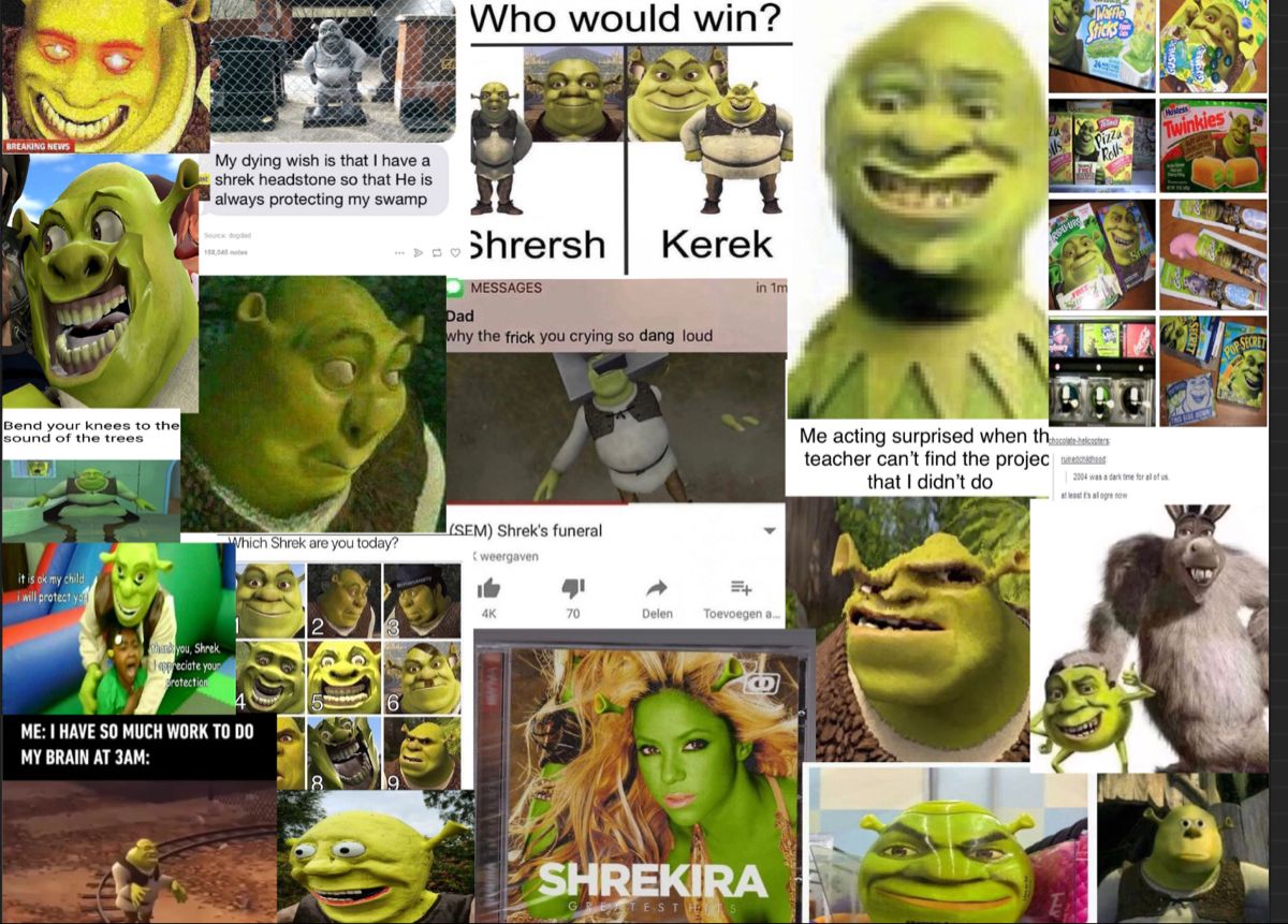 Shrek meme wallpaper Message for dad Shrek Epic