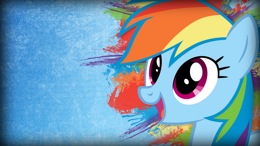 Grunge Rainbow Dash Wallpaper By Twopennypenguin