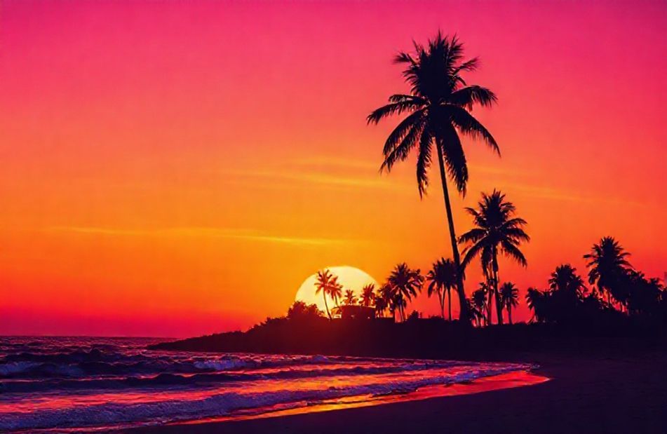 Summer Sunset Wallpaper