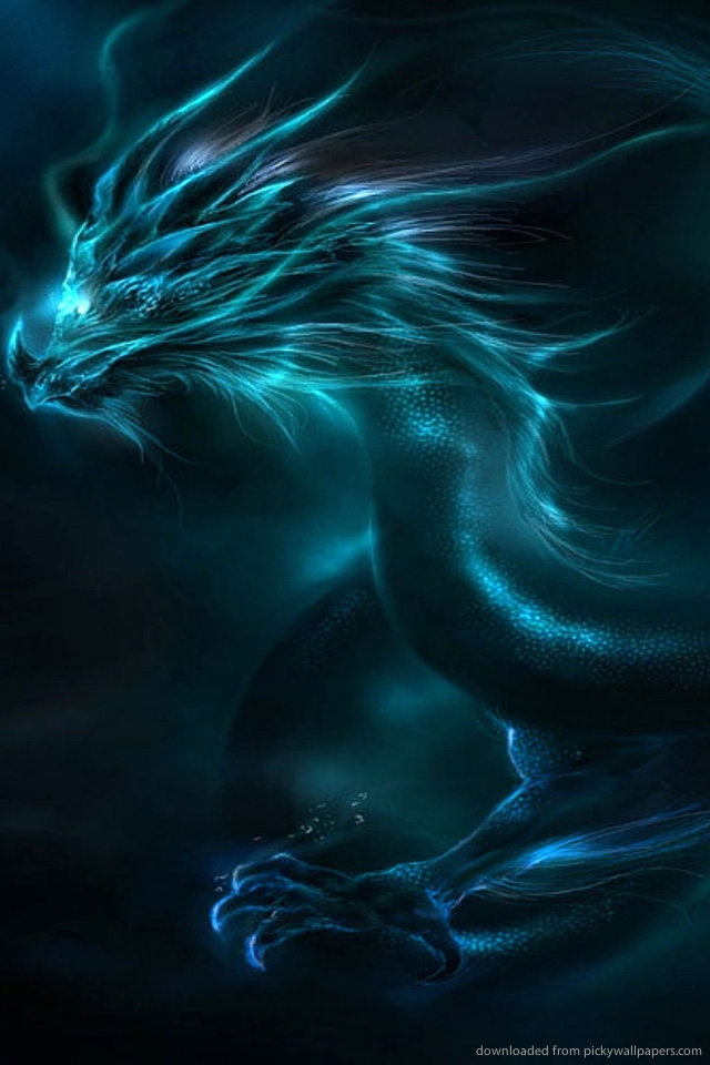 Blue Dragon Wallpaper For iPhone