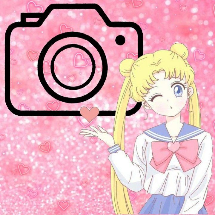 Icon Usagi Tsukino Pink App Camera Rosa Serena Sailor Moon In