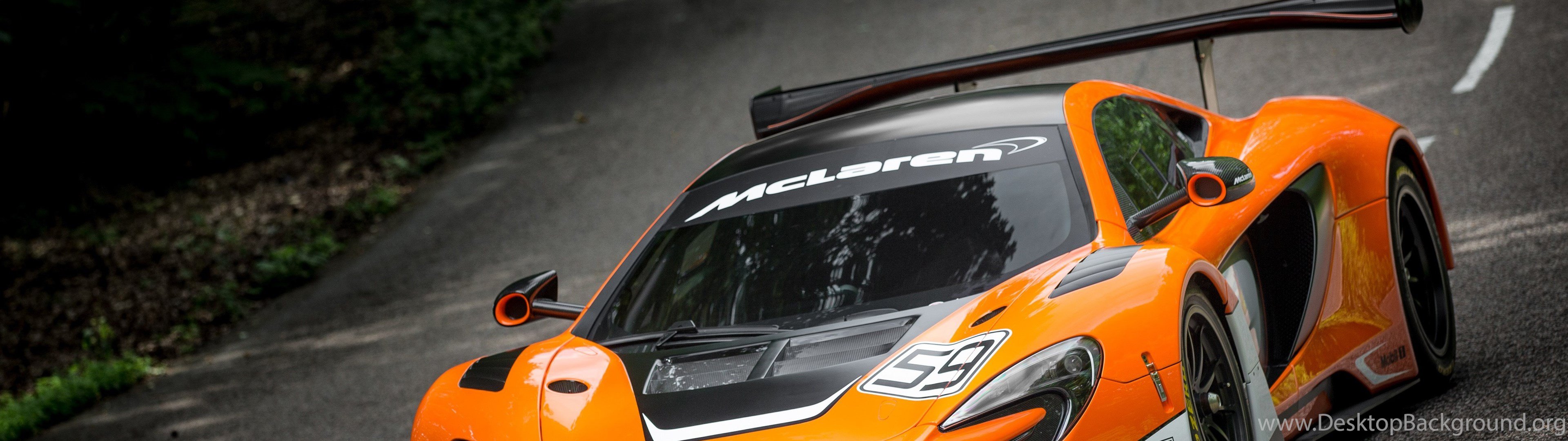 McLaren 650S GT3 HD Wallpapers Desktop Background 3840x1080