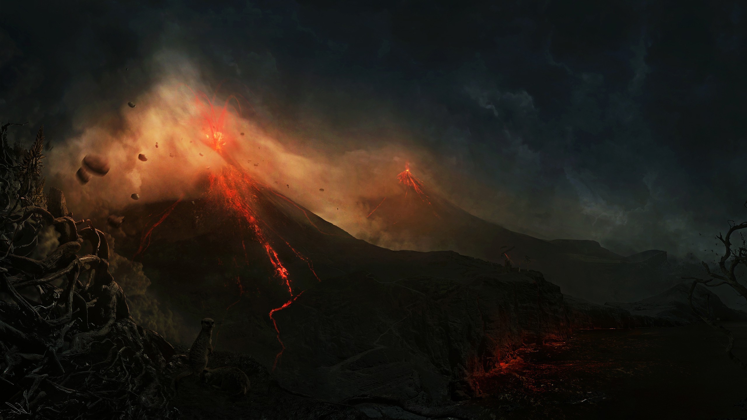 Landscape Volcano Wallpaper HD Desktop And Mobile Background