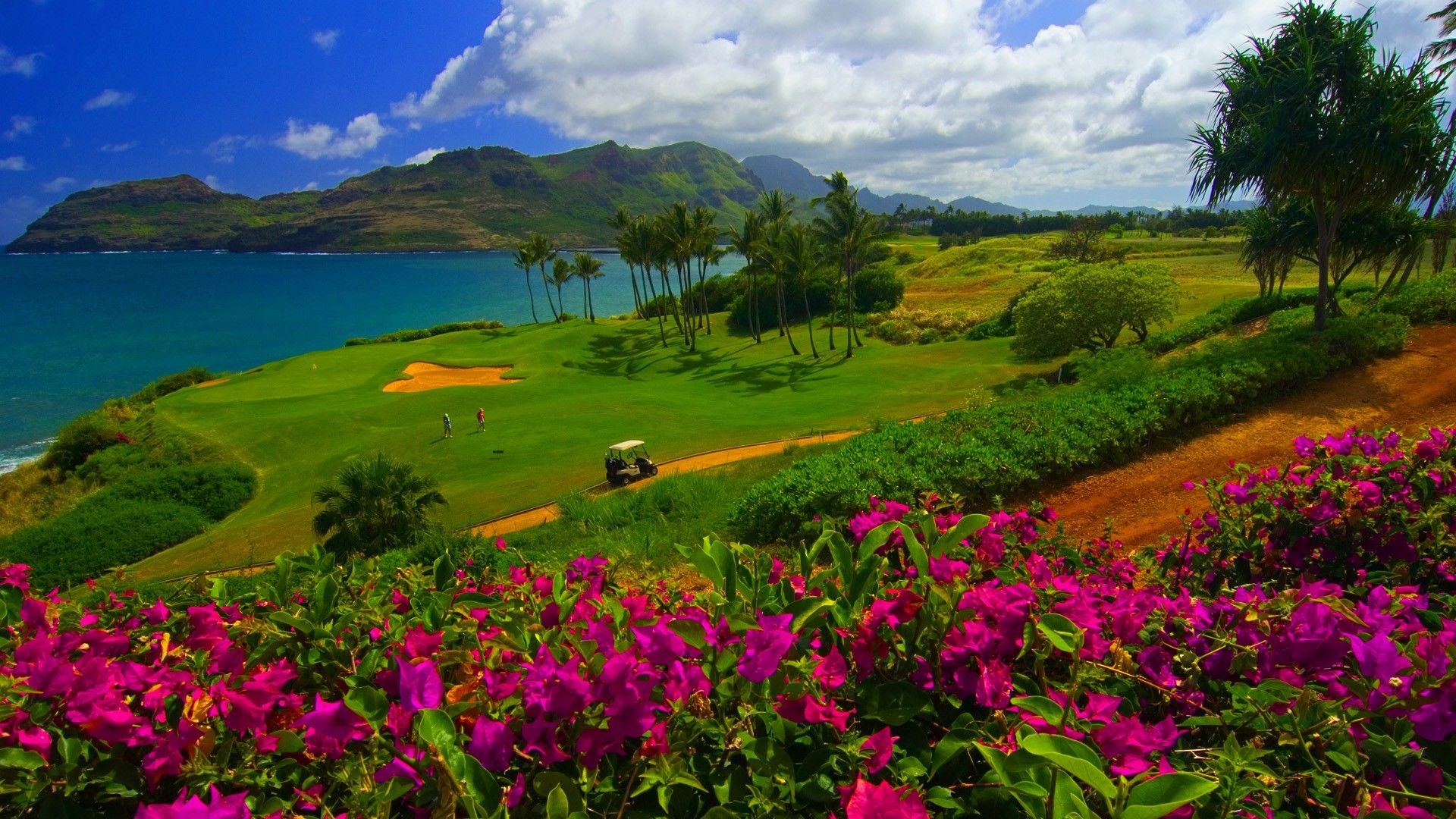 Mountain Golf Course Desktop Wallpaper