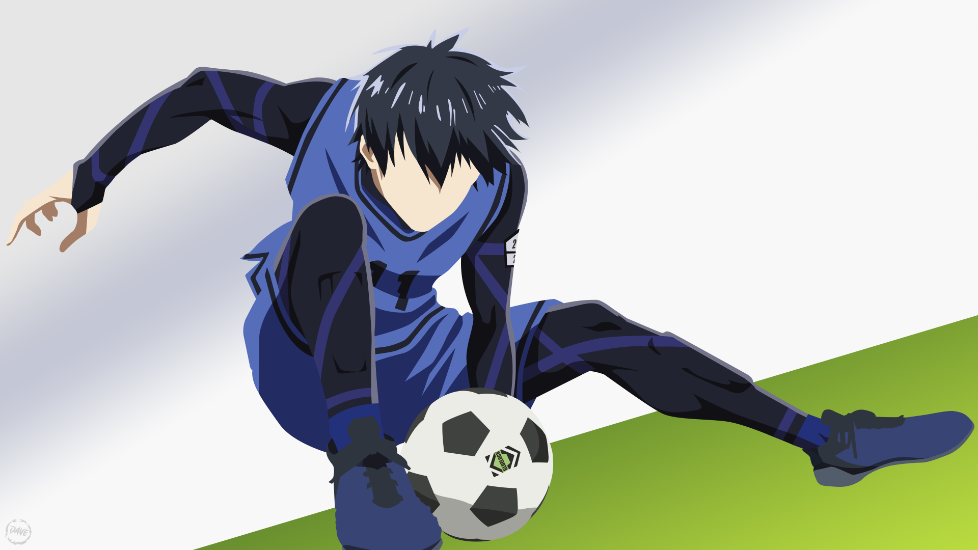 Yoichi Isagi Wallpaper 4k Blue Lock Minimal Art