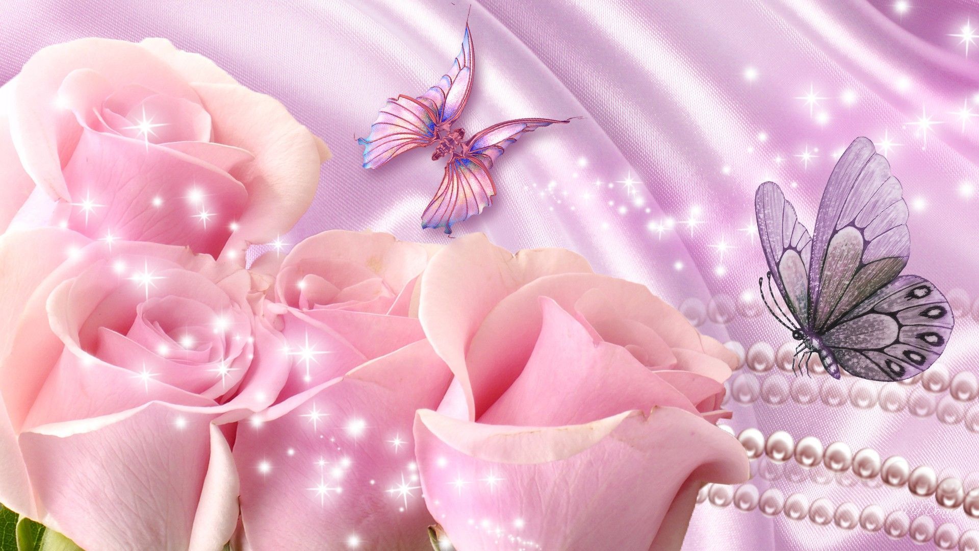 Roses And Butterflies Wallpaper Google Search Rose