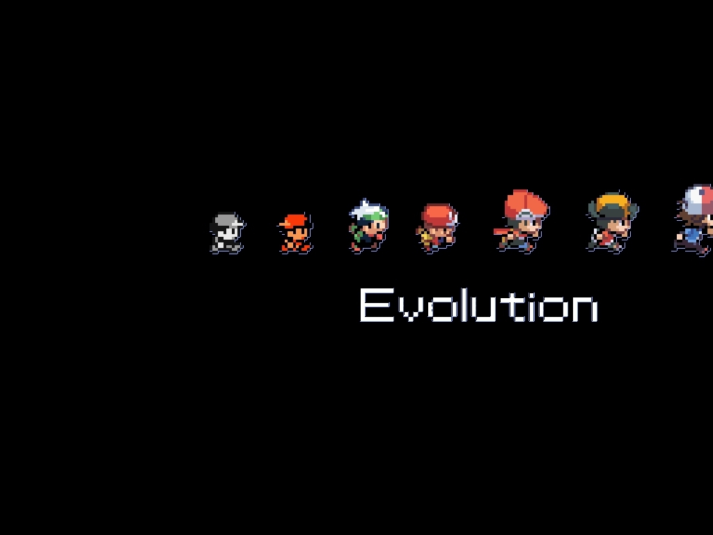 Nintendo Pokemon Gameboy Evolution Ash Ketchum Black Background