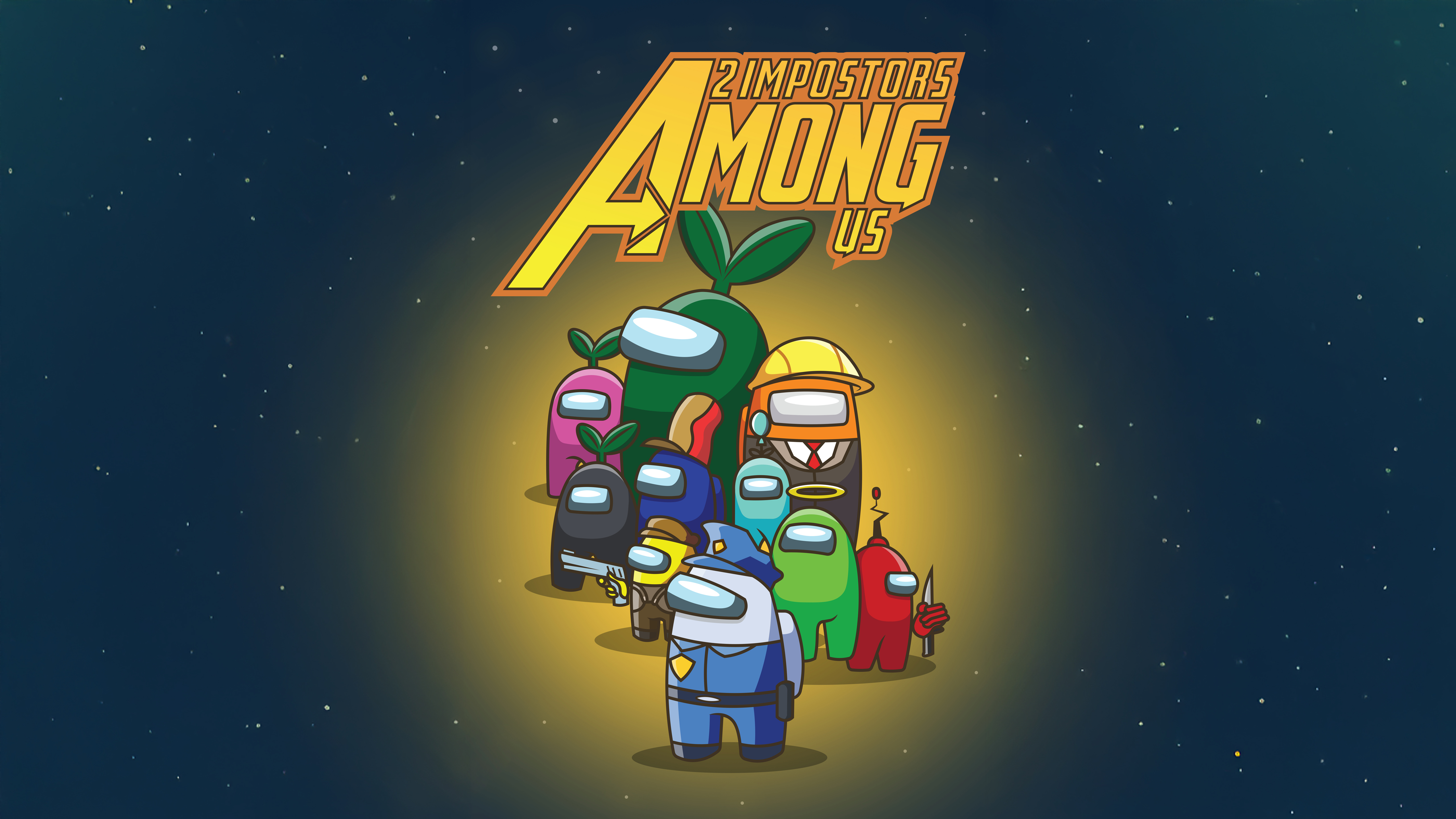 Among Us Avengers Wallpaper HD Games 4k Image