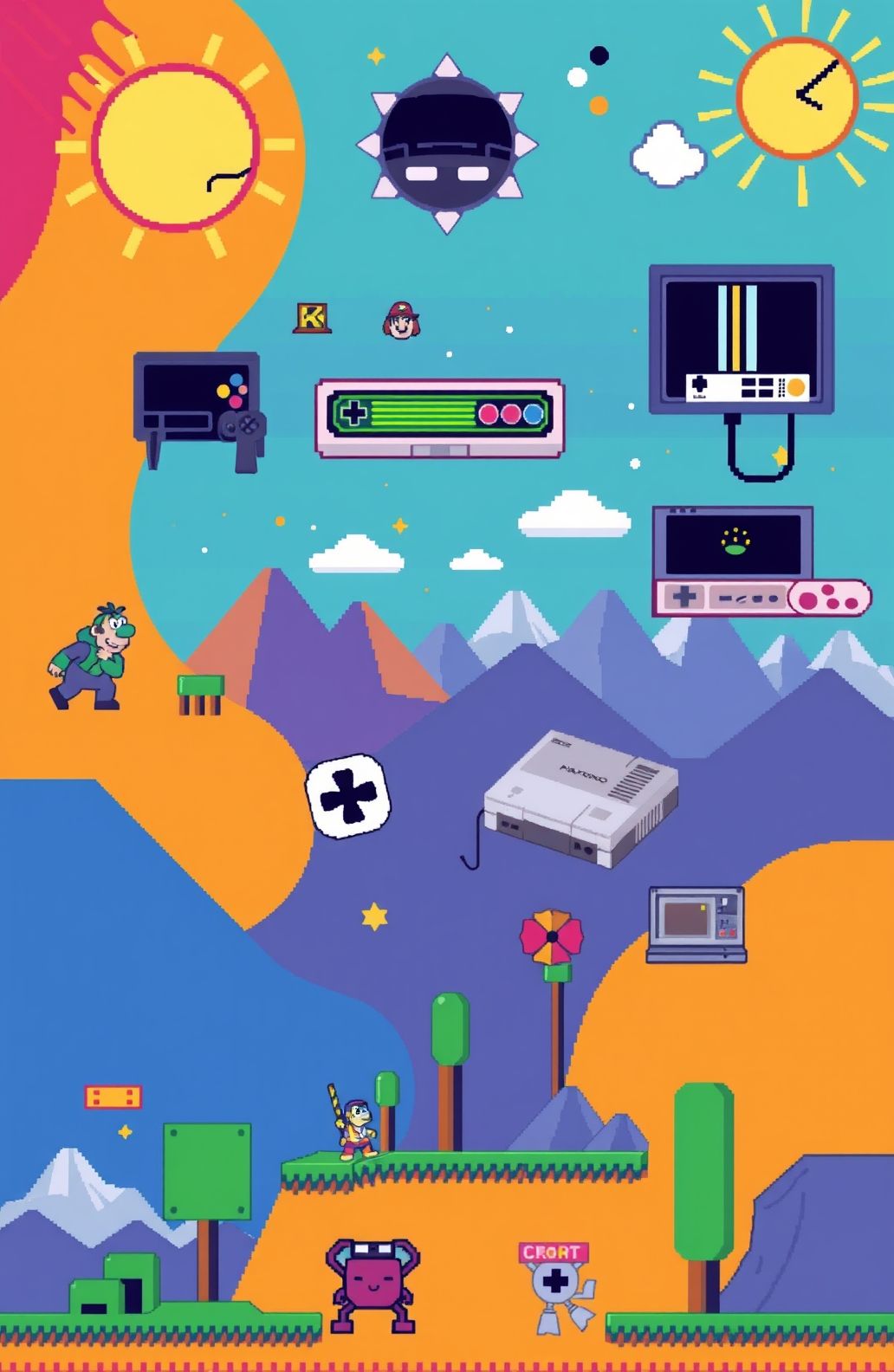 Hd Retro Gaming Wallpaper