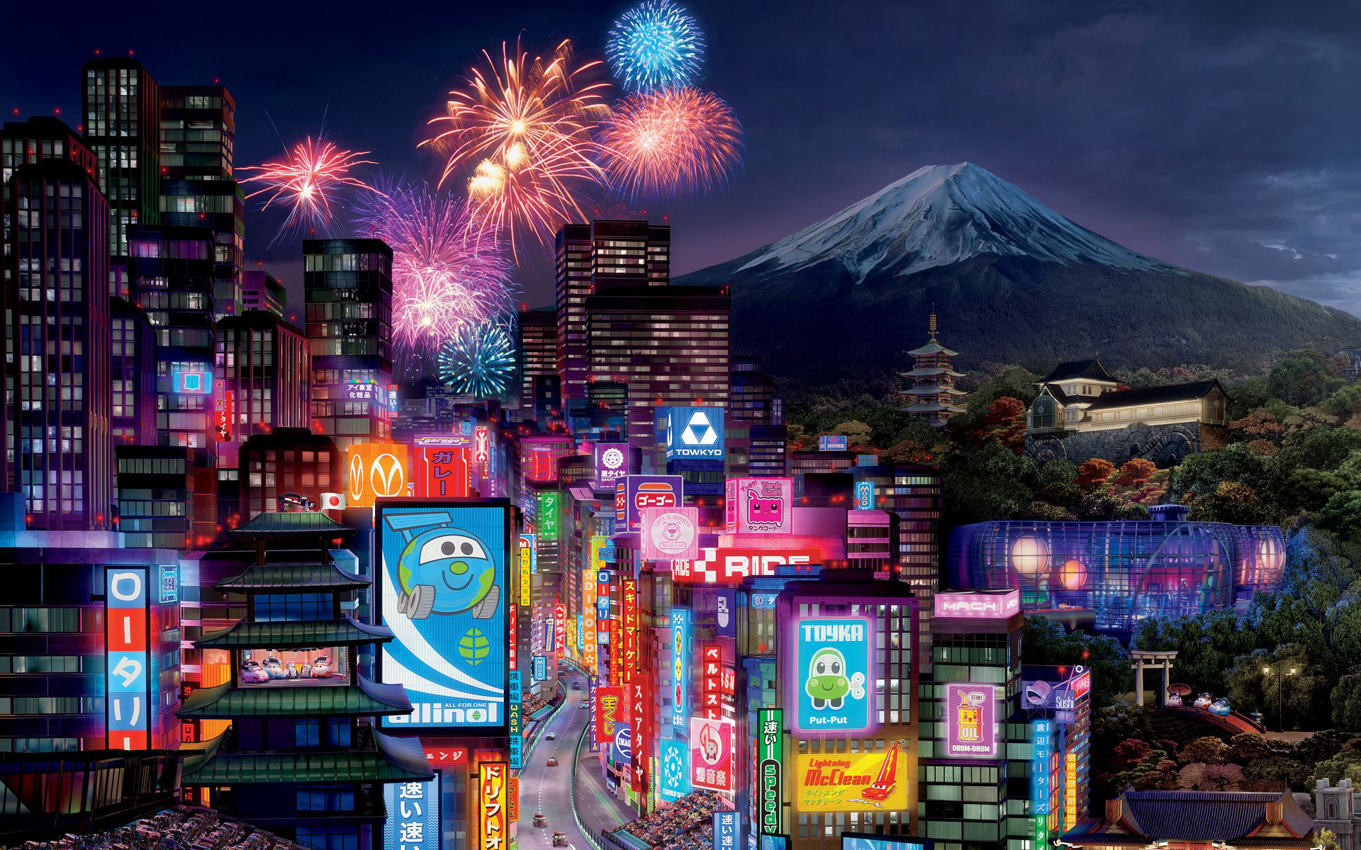 Tokyo City in Cars 2 Wallpapers HD Wallpapers