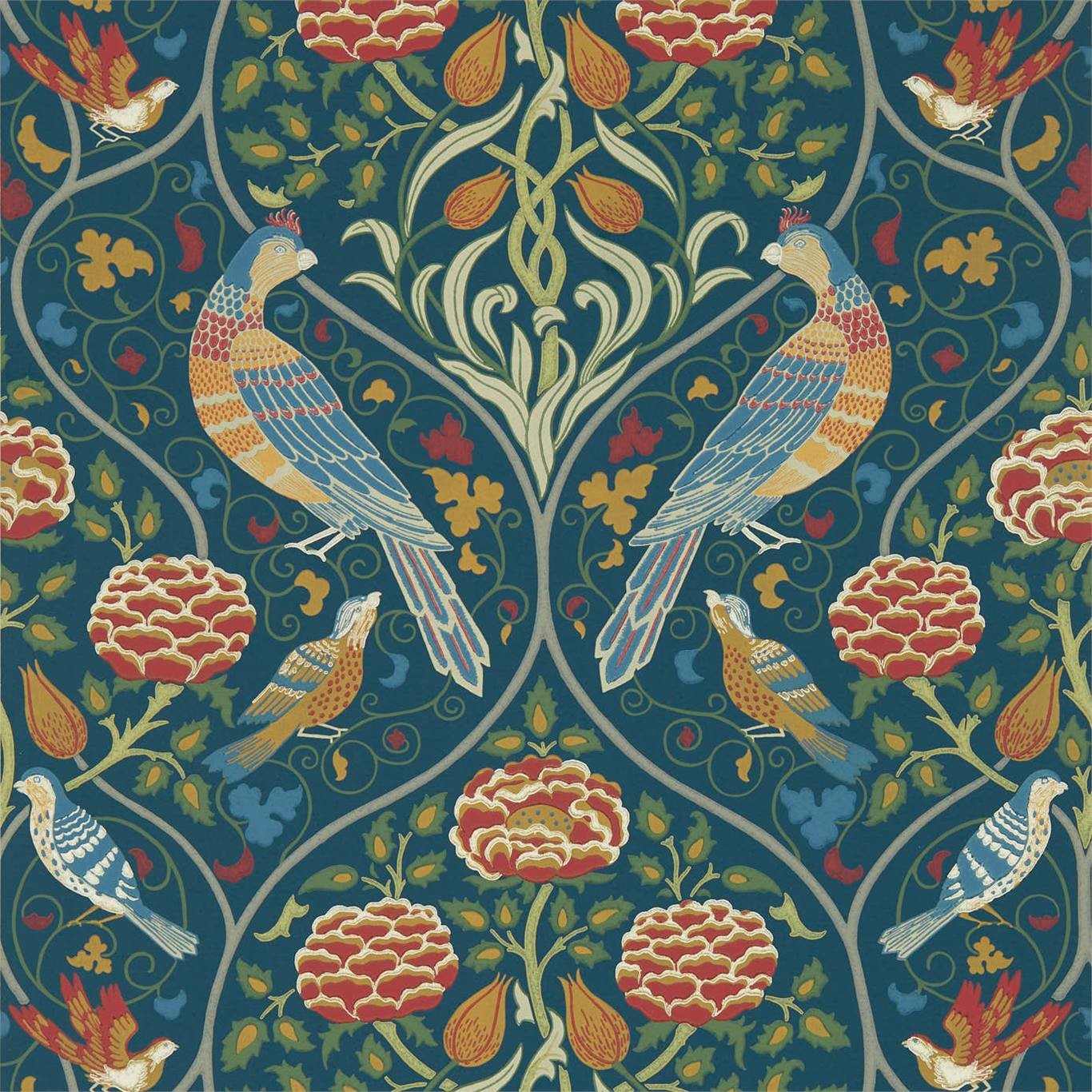 William Morris Co Seasons By May Wallpaper Indigo